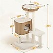 Show in main carousel: Yaheetech 36-in Rattan Cat Tree, Beige slide 3 of 7