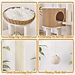 Show in main carousel: Yaheetech 36-in Rattan Cat Tree, Beige slide 4 of 7
