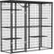 Show in main carousel: PawHut Weld Wire Catio Outdoor/Indoor Cat Enclosure with Hammock, Black slide 1 of 11