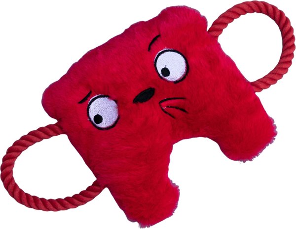 Show full view: Tugzelle Pawzzle Pull Plush Dog Toy, Red slide 1 of 5