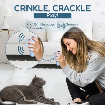 Show full view: PUPROAR Kitty Cup Tumbler Catnip Cat Toy, Chambray Blue slide 6 of 8