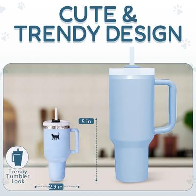 Show full view: PUPROAR Kitty Cup Tumbler Catnip Cat Toy, Chambray Blue slide 4 of 8