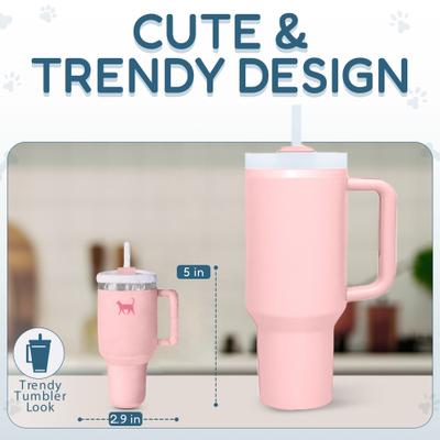 Show full view: PUPROAR Kitty Cup Tumbler Catnip Cat Toy, Pink Peach Dust slide 4 of 9