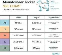 Gooby Mountaineer Dog Jacket, Peach, Large slide 2 of 5