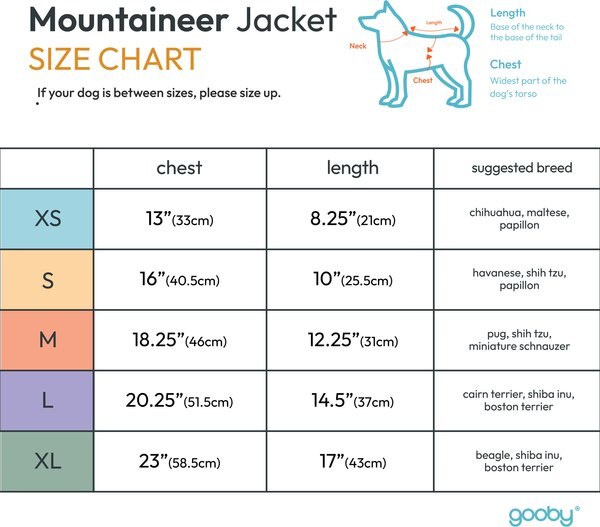 Gooby Mountaineer Dog Jacket