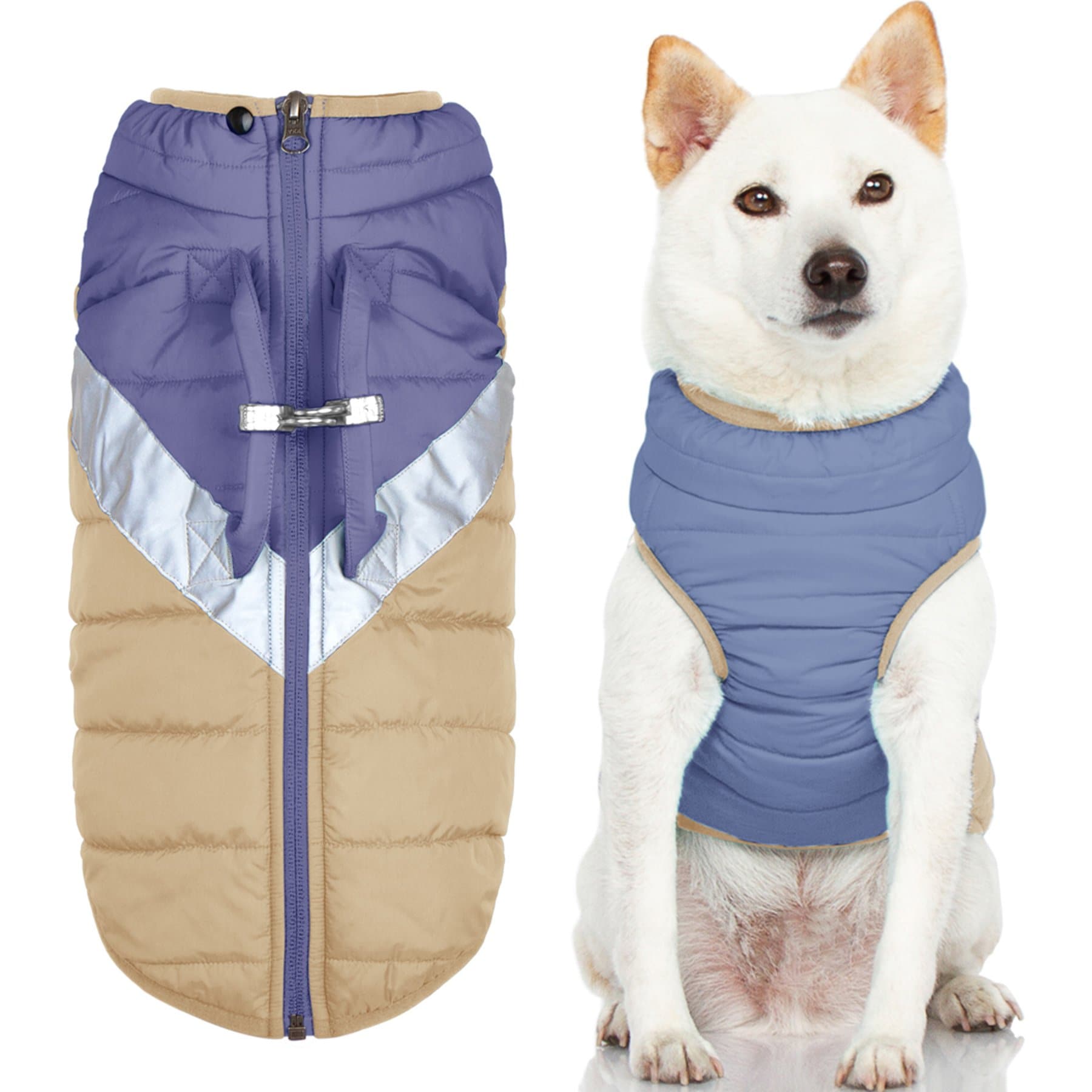Gooby Mountaineer Dog Jacket, Quantum Blue, Large