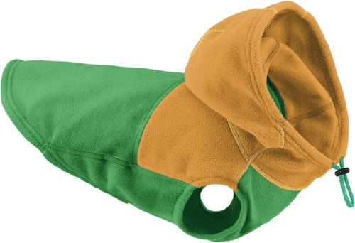Show full view: Gooby Two-Tone Fleece Dog Vest Hoodie, Green, Large slide 2 of 4