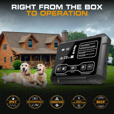 Show full view: INVIROX Radar Wireless Fence Dog Collar, Black, 2 count slide 3 of 4