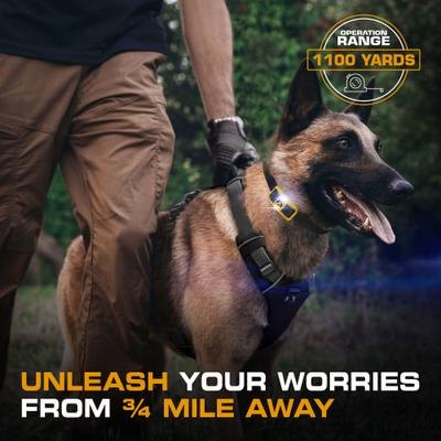 Show full view: INVIROX Ultra K9 Waterproof Large Breed Dog Training Collar, Yellow, 1 count slide 6 of 9