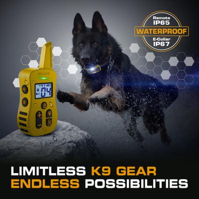 Show full view: INVIROX Ultra K9 Waterproof Large Breed Dog Training Collar, Yellow, 1 count slide 5 of 9