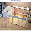 Show in main carousel: NonoPets Metal Dog Pen with Door, White, 43.70 x 29.53 x 22.44-in slide 4 of 6