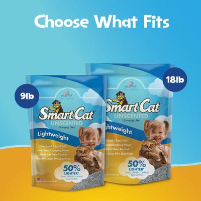 Show full view: SmartCat Lightweight Clumping Cat Litter, 9-lb bag slide 8 of 10