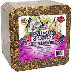 Kalmbach Feeds Henhouse Reserve Summer Berry Treat Block for Chickens, 20-lb block