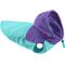 Show in main carousel: Gooby Two-Tone Fleece Dog Vest Hoodie, Turquoise, Medium slide 2 of 4