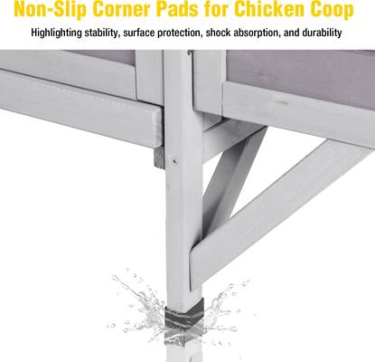 Show full view: Aivituvin AIR7020 Raised Backyard Small Wooden Chicken Coop, 1 to 2 Chicken Capacity, 40.94 x 27.37 x 38.55-in slide 4 of 7