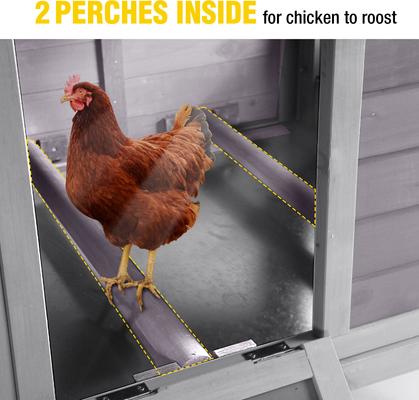 Show full view: Aivituvin AIR7020 Raised Backyard Small Wooden Chicken Coop, 1 to 2 Chicken Capacity, 40.94 x 27.37 x 38.55-in slide 5 of 7