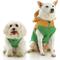 Show in main carousel: Gooby Two-Tone Fleece Dog Vest Hoodie, Green, Large slide 1 of 4