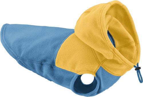 Show full view: Gooby Two-Tone Fleece Dog Vest Hoodie, Blue, Medium slide 2 of 4