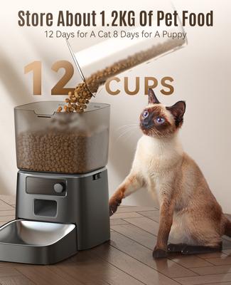 Show full view: OneIsAll PFD-001 Pro Wifi Automatic Cat Feeder, medium slide 3 of 10