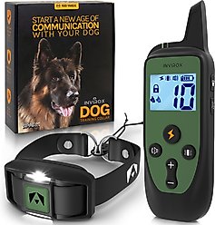 INVIROX Spark K9 Waterproof Large Breed Dog Training Collar, Green, 1 count