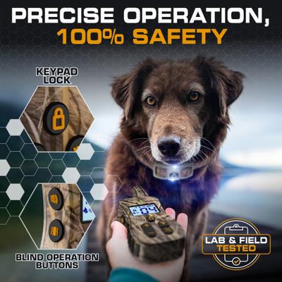 Show full view: INVIROX Ultra K9 Waterproof Large Breed Dog Training Collar, Camo, 1 count slide 4 of 8