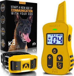 INVIROX Ultra K9 Waterproof Large Breed Dog Training Collar, Yellow, 1 count