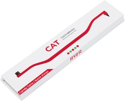 RYERCAT Dual Sided Cat Dental Toothbrush, Candy Cane