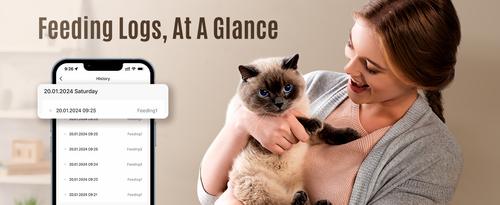 Show full view: OneIsAll PFD-001 Pro Wifi Automatic Cat Feeder, medium slide 7 of 10