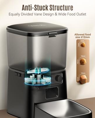 Show full view: OneIsAll PFD-001 Pro Wifi Automatic Cat Feeder, medium slide 6 of 10