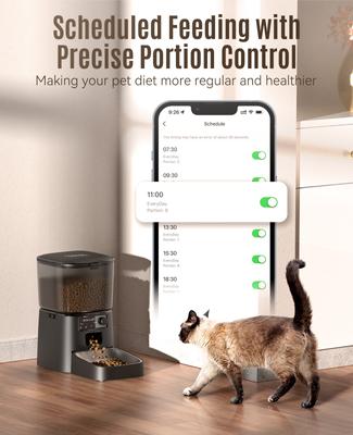 Show full view: OneIsAll PFD-001 Pro Wifi Automatic Cat Feeder, medium slide 4 of 10