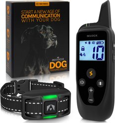 INVIROX 2026 Edition Waterproof Rechargeable Dog Training Collar & Remote Control, Black, 1 count