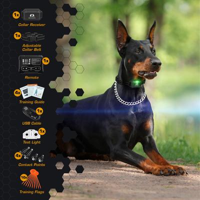 Show full view: INVIROX Radar Wireless Fence Dog Collar, Black, 1 count slide 4 of 4