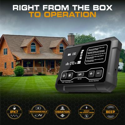 Show full view: INVIROX Radar Wireless Fence Dog Collar, Black, 1 count slide 3 of 4