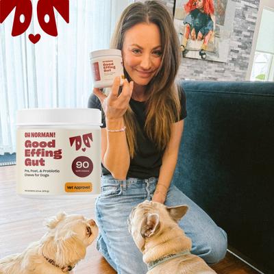 Show full view: OH NORMAN Good Effing Gut Digestive Support Supplement for Dogs, 90 count slide 8 of 12