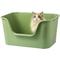 Show in main carousel: TSCOMON Open Top High Side Low Entry Clumping Cat Litter Box, Green, XX-Large: 31-in slide 1 of 6