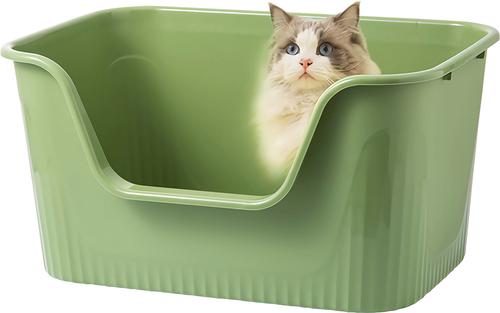 Out of Stock - TSCOMON Open Top High Side Low Entry Clumping Cat Litter  Box, Green, XX-Large: 31-in - Chewy.com