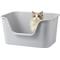 Show in main carousel: TSCOMON Open Top High Side Low Entry Clumping Cat Litter Box, Gray, XX-Large: 31-in slide 1 of 6