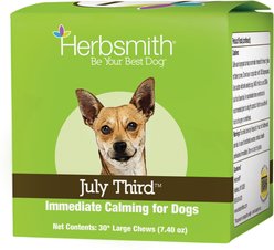 Herbsmith July Third Large Chew Calming Supplement for Dogs, 30 count