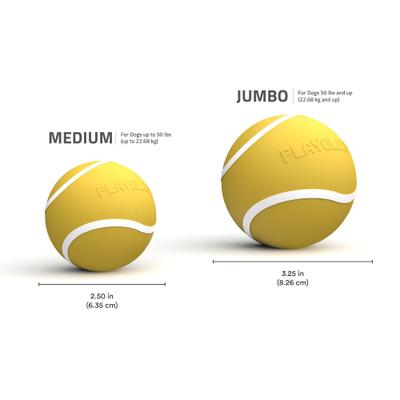 Show full view: Playology Apple Cider Scented Squeaky Chew Ball Dog Toy, Medium slide 3 of 3