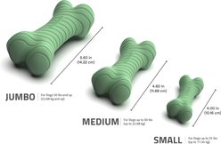 Playology Butternut Squash Scented Dual Layer Bone Dog Toy, Jumbo slide 2 of 3