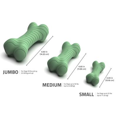 Show full view: Playology Butternut Squash Scented Dual Layer Bone Dog Toy, Jumbo slide 4 of 4