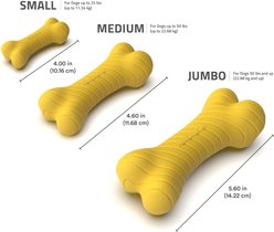 Playology Christmas Apple Cider Scented Dual Layer Bone Dog Toy, Jumbo slide 2 of 3