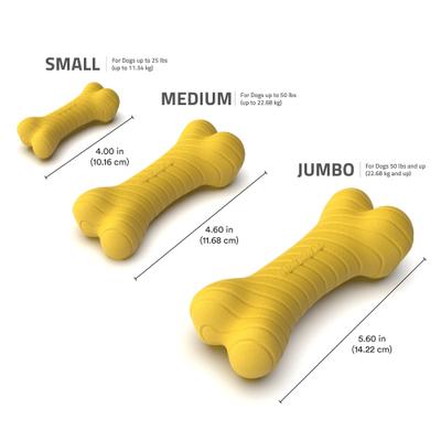 Show full view: Playology Christmas Apple Cider Scented Dual Layer Bone Dog Toy, Jumbo slide 3 of 3