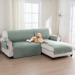 H. VERSAILTEX Waterproof Dog Sofa Slipcover, Lily Pad, Right Chaise + 2 Seats