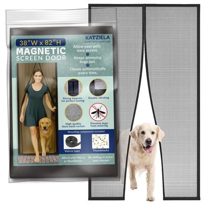 Show full view: Katziela Magnetic Screen Dog Door, Black, 83 x 38-in slide 1 of 5