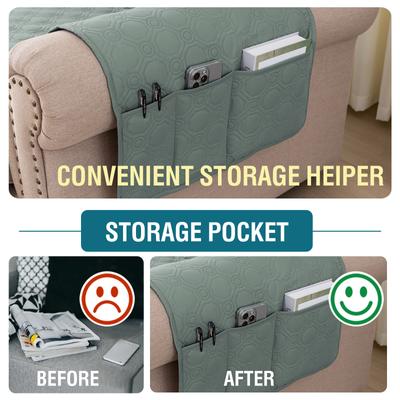 Show full view: H. VERSAILTEX Waterproof Dog Sofa Slipcover, Lily Pad, Left Chaise + 3 Seats slide 3 of 10