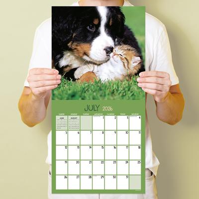 Show full view: 2026 Furry Friends Wall Calendar slide 4 of 5