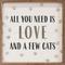 Show in main carousel: Kendrick All You Need is Love & Cats Wall Décor, 12 x 12-in slide 1 of 3