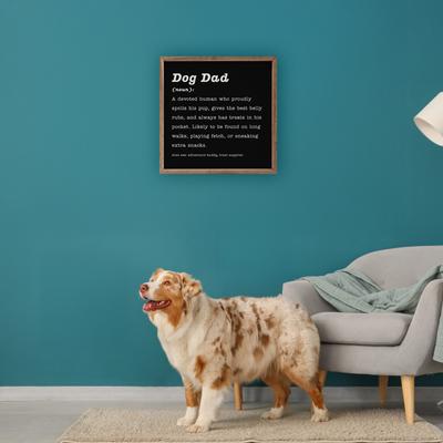 Show full view: Kendrick Dog Dad Definition Wall Décor, Black, 4 x 4-in slide 3 of 4