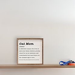 Kendrick Cat Mom Definition Wall Décor, White, 4 x 4-in slide 2 of 3